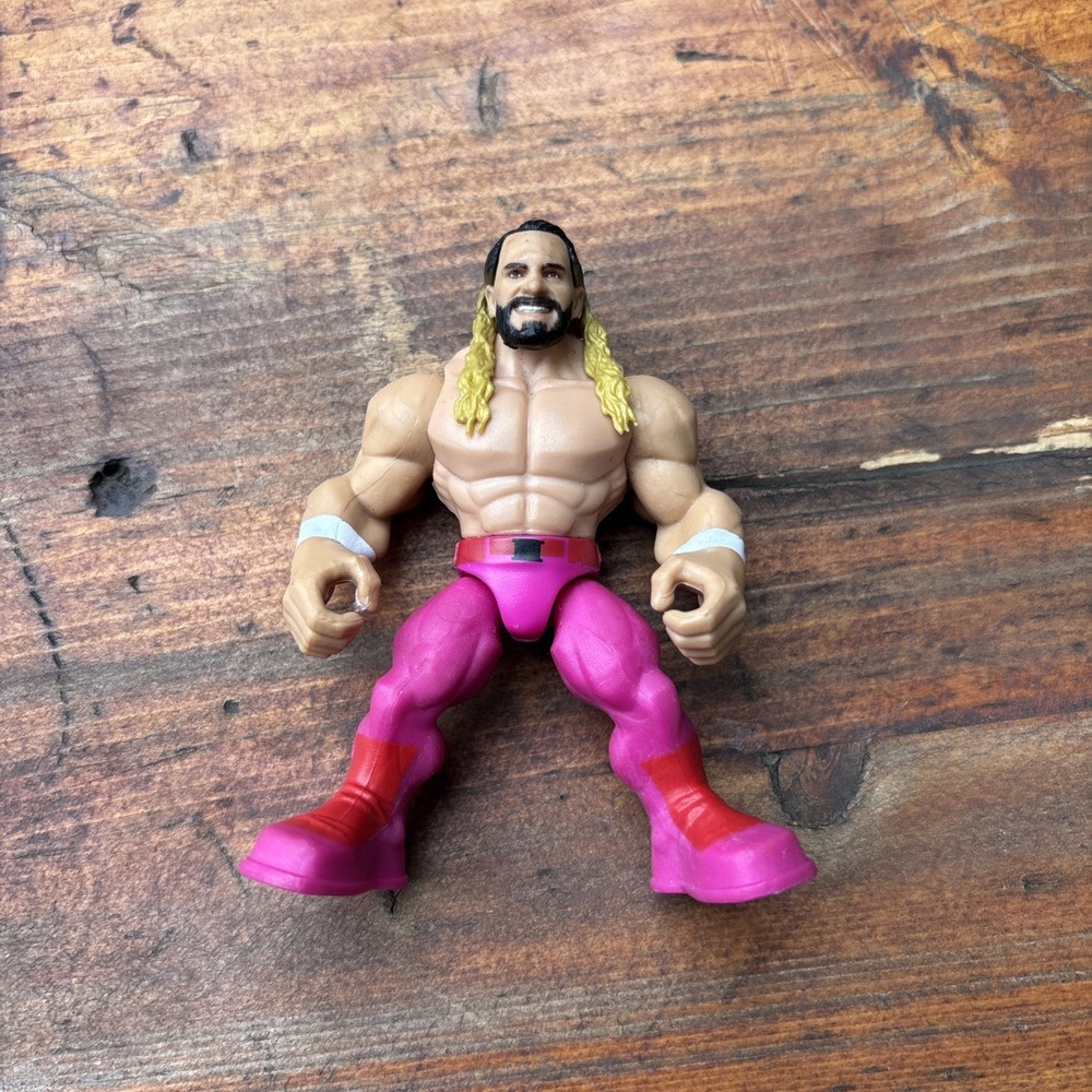 WWE Knuckle Crunchers The Rock 3.5" Action Figure Mattel Loose HWH22 2023